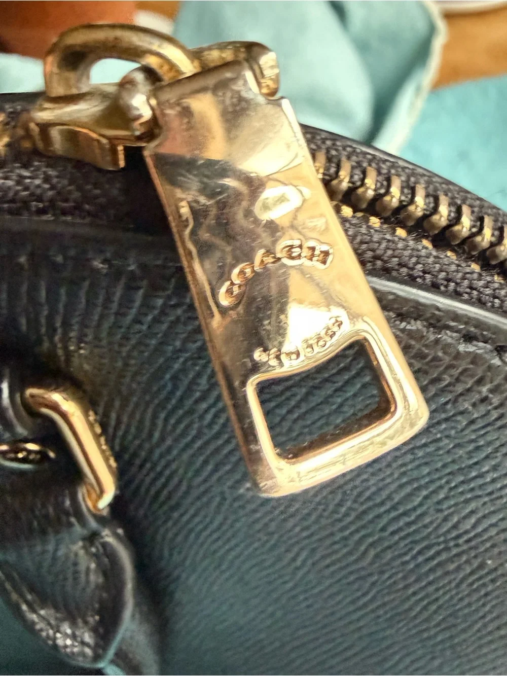 Coach Sierra F57524 Black Crossgrain Leather Satchel Crossbody